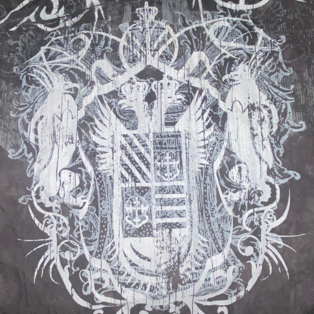 Helix Black and White Graphic Shirt